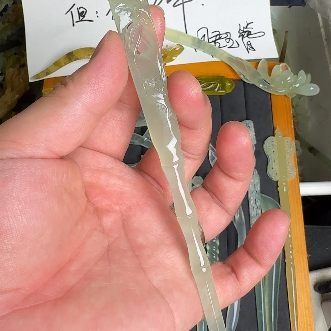 未镶嵌蛇纹石玉发饰