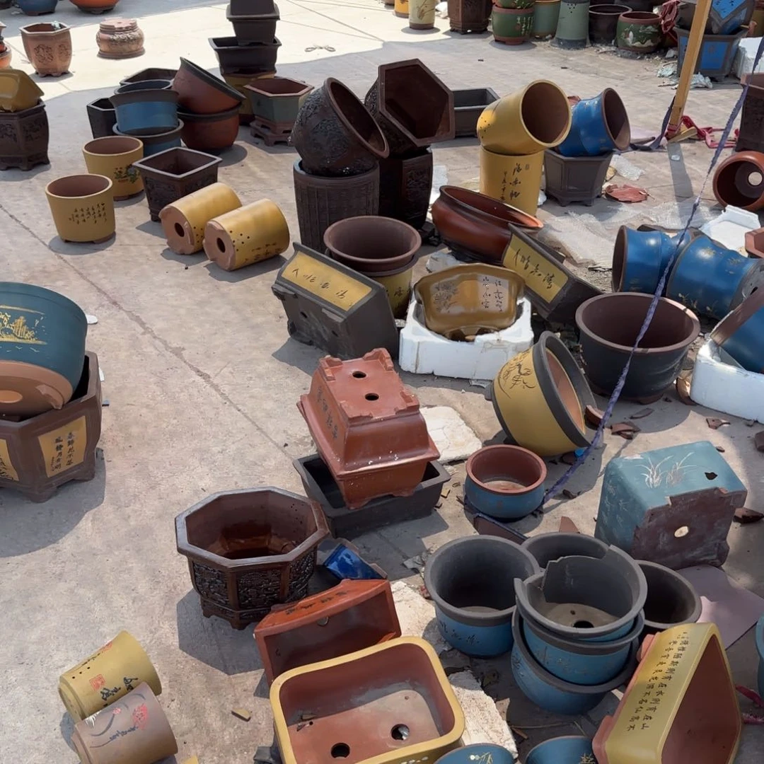 紫砂花盆瑕疵和瑕疵