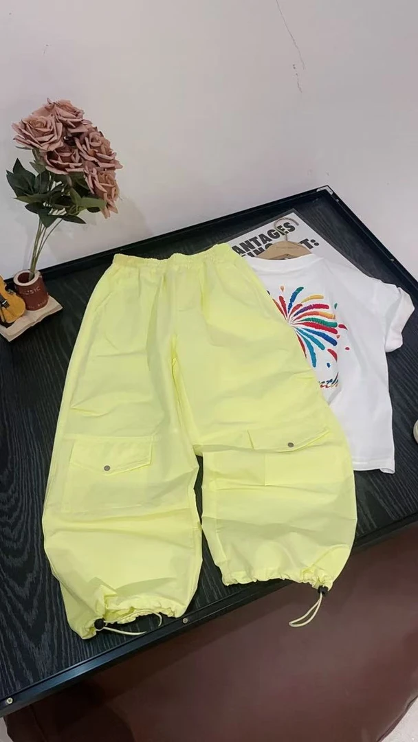 505054 韩版男童女童新款夏款时尚百搭休闲舒适洋气休闲裤