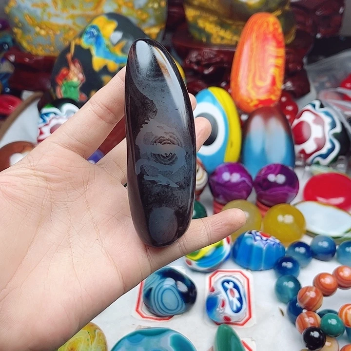 玛瑙/玉髓未镶嵌耳饰