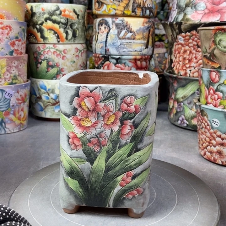 红陶景德镇艺术手绘作品