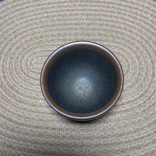 雀羽建窑建盏天目盏陶瓷将军杯主人杯茶具品茗杯茶杯送礼自用