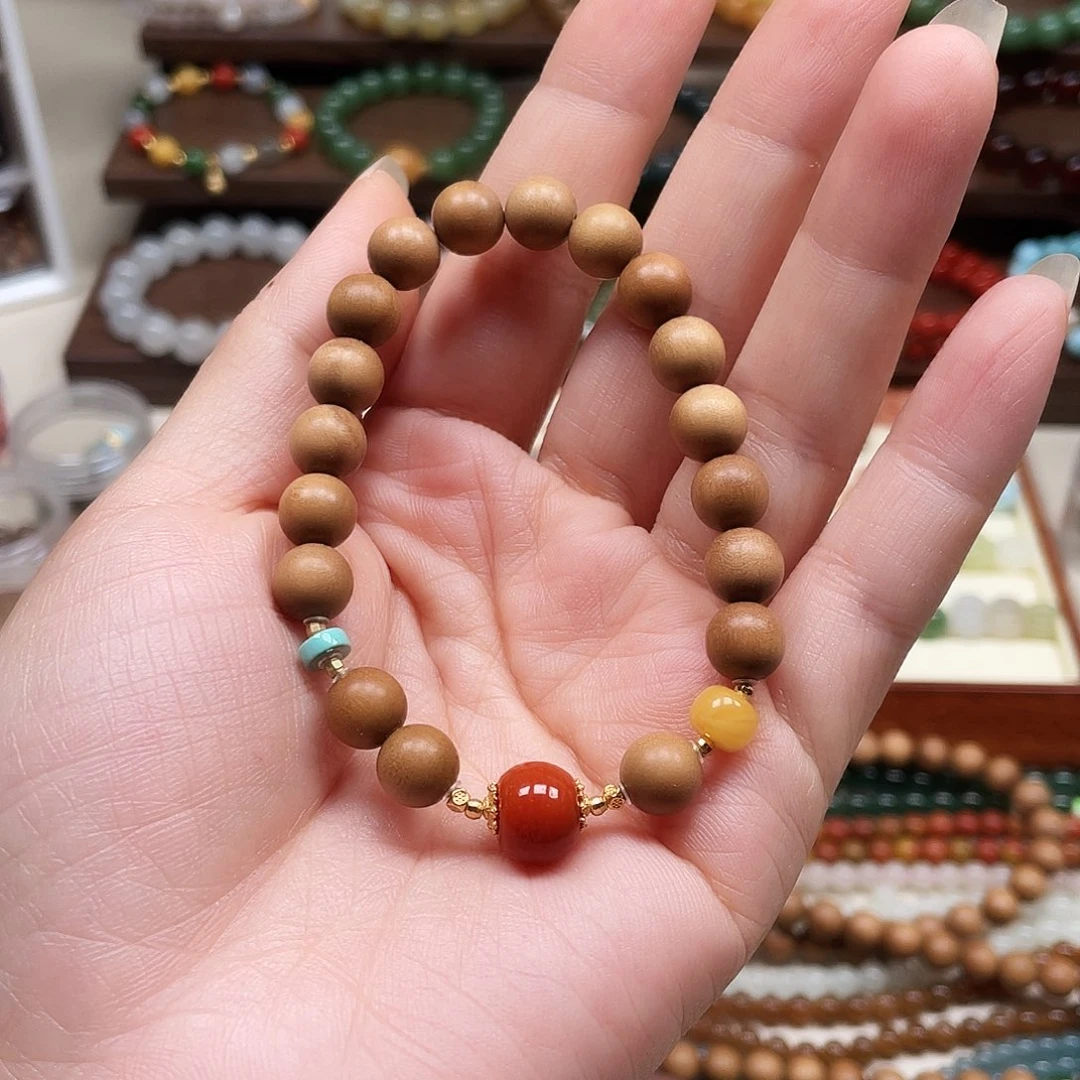 檀香木手串/手链檀香木卡1.0单圈手串