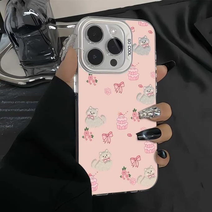 【彩银IMD】蝴蝶结猫手机壳适用苹果/华为/荣耀/VIVO/OPPO/小米红米