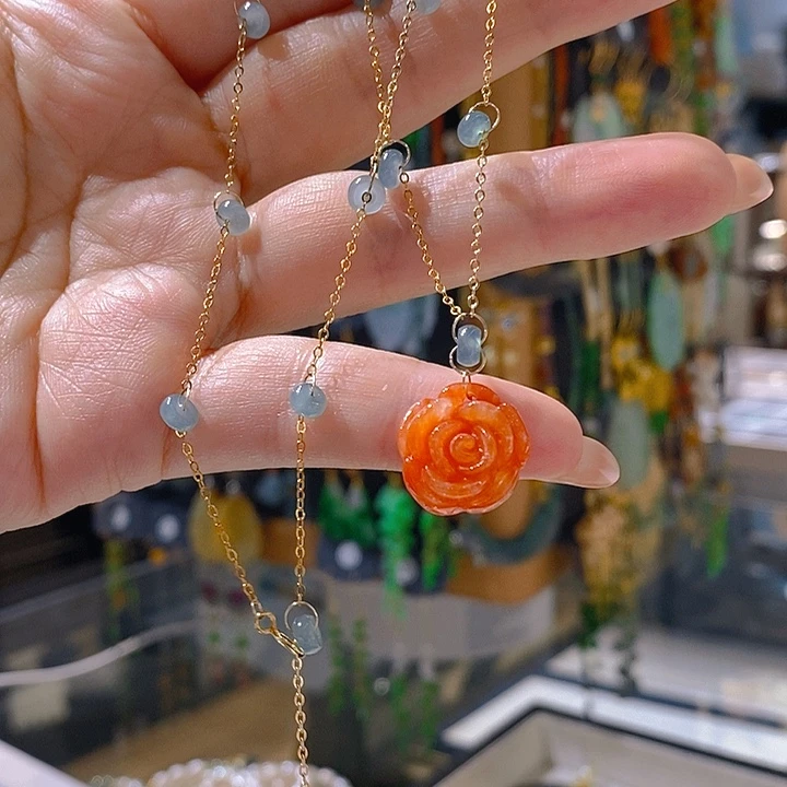 翡翠未镶嵌耳饰翡翠