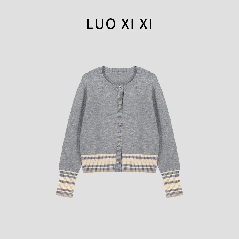 秋冬软弹暖糯开衫~高档轻奢百搭针织衫时尚显瘦女上衣0497