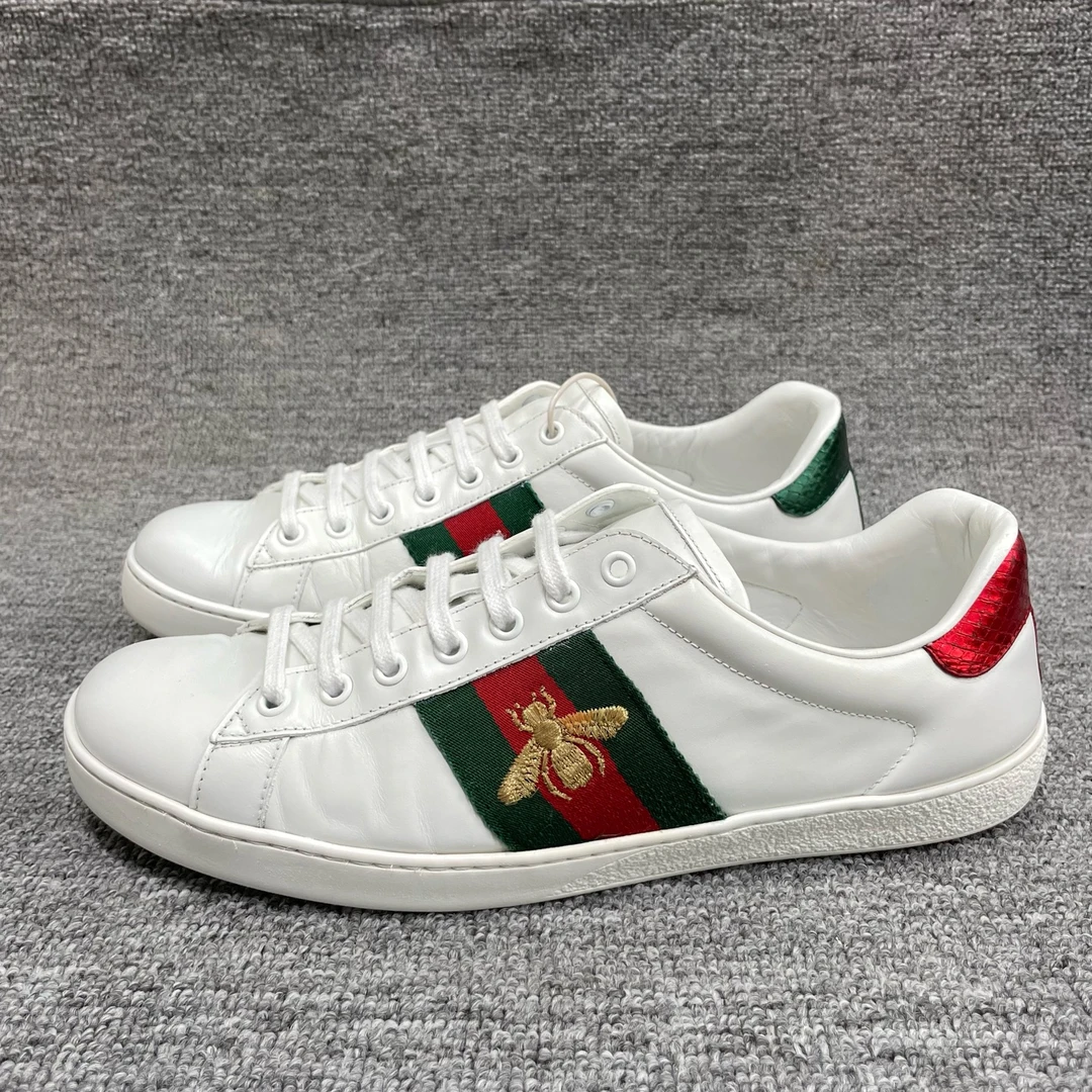 95新 GUCCI/古驰 41码 Gucci古驰 小蜜蜂 休闲鞋 很新