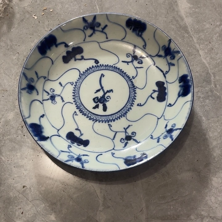 摆件D***L青花盘子全品的