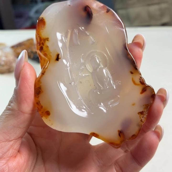 玛瑙/玉髓未镶嵌吊坠(不含链)
