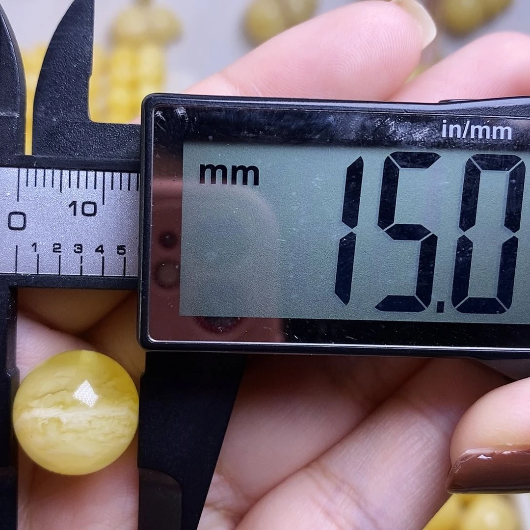 裸石琥珀未镶嵌蜜蜡圆珠微瑕福利