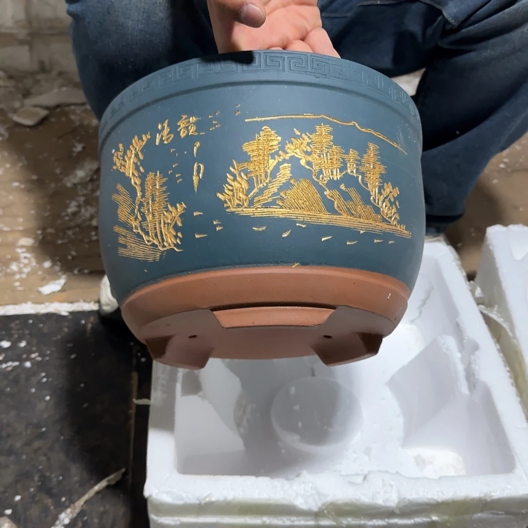 紫砂花盆口径25.15口径