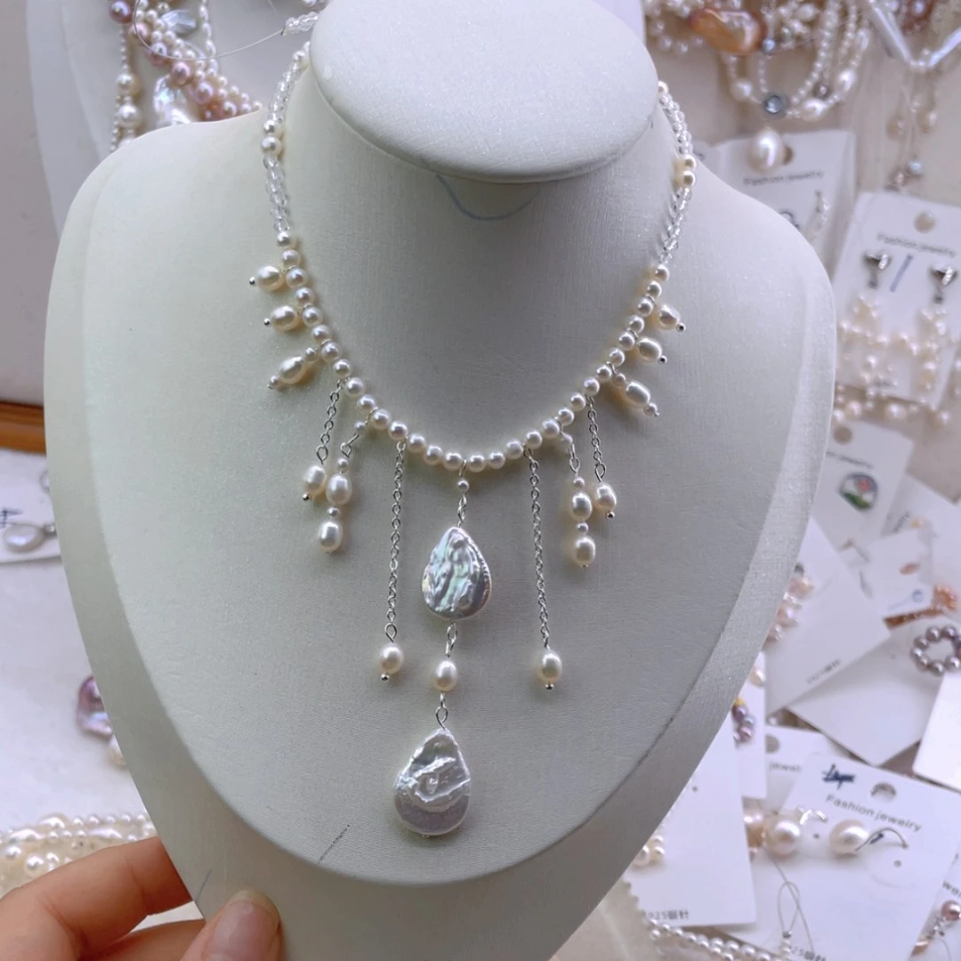 未镶嵌淡水珍珠耳饰项链