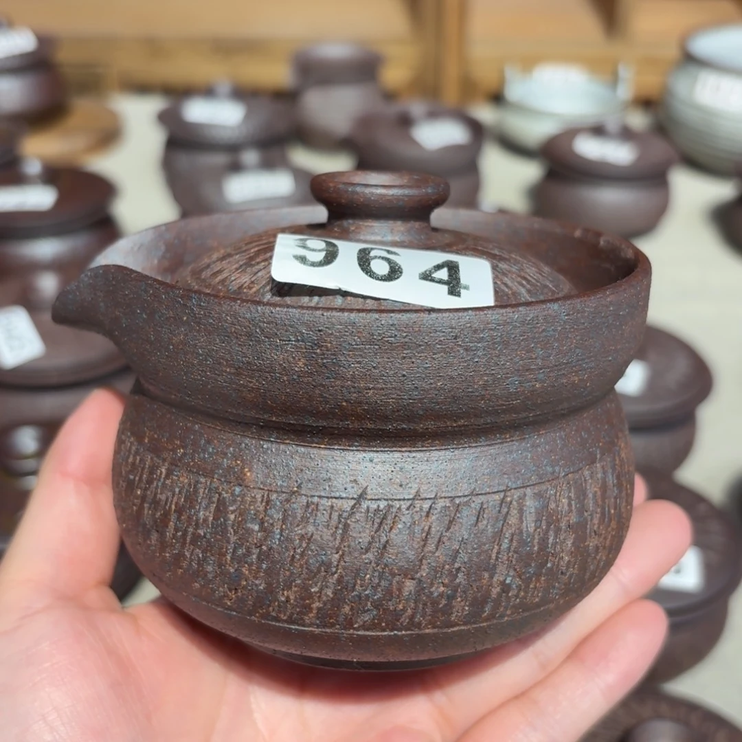 萧***魂粗瓷茶具素胎无釉