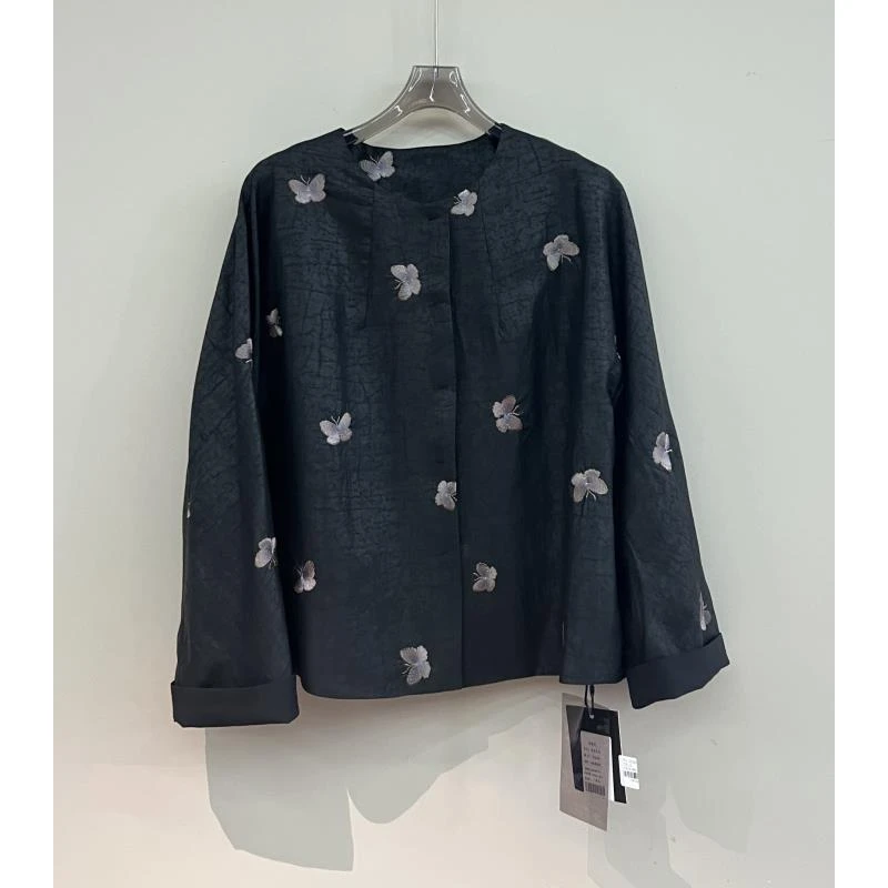 【奥兰多多&杨子家轻奢定制】蝴蝶刺绣外套25008