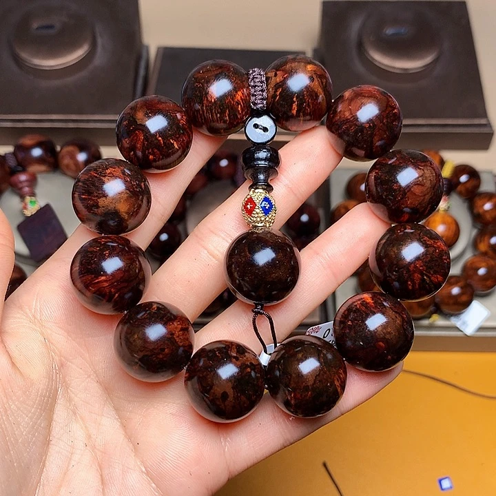 花梨木类手串/手链黄花梨风化料老挝花梨土埋料2.0