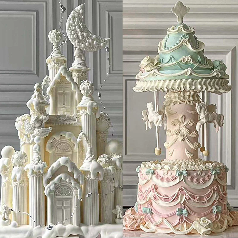 课件旋转木马城堡翻糖巧克力模具