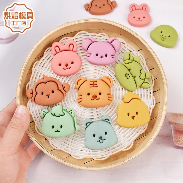 12十二生肖一口馒头模具卡通动物造型花样面食烘焙DIY家用烘焙模