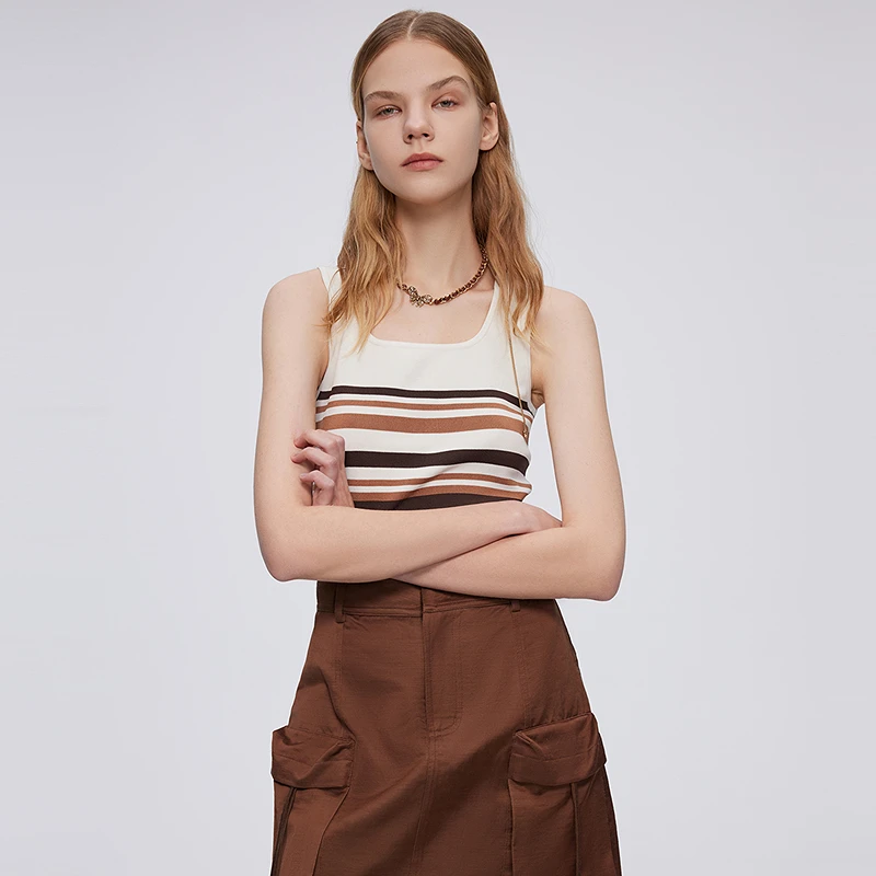 COLOVE针织背心242Q172