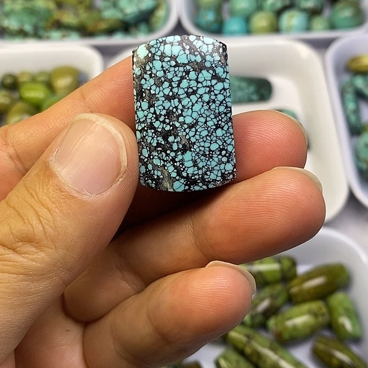 未镶嵌高瓷蓝网花无事牌