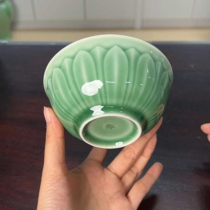 龙泉云间青瓷小米茶器