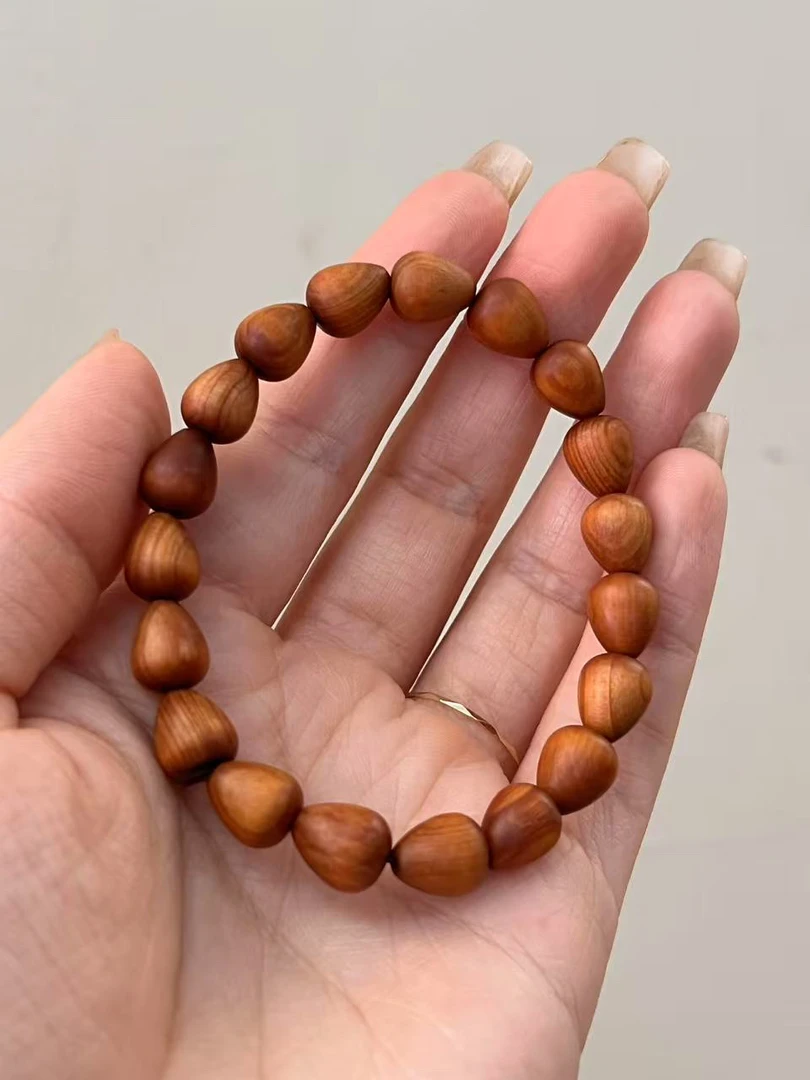 非金属木质手链 实木水滴珠造型中性手链创意饰品