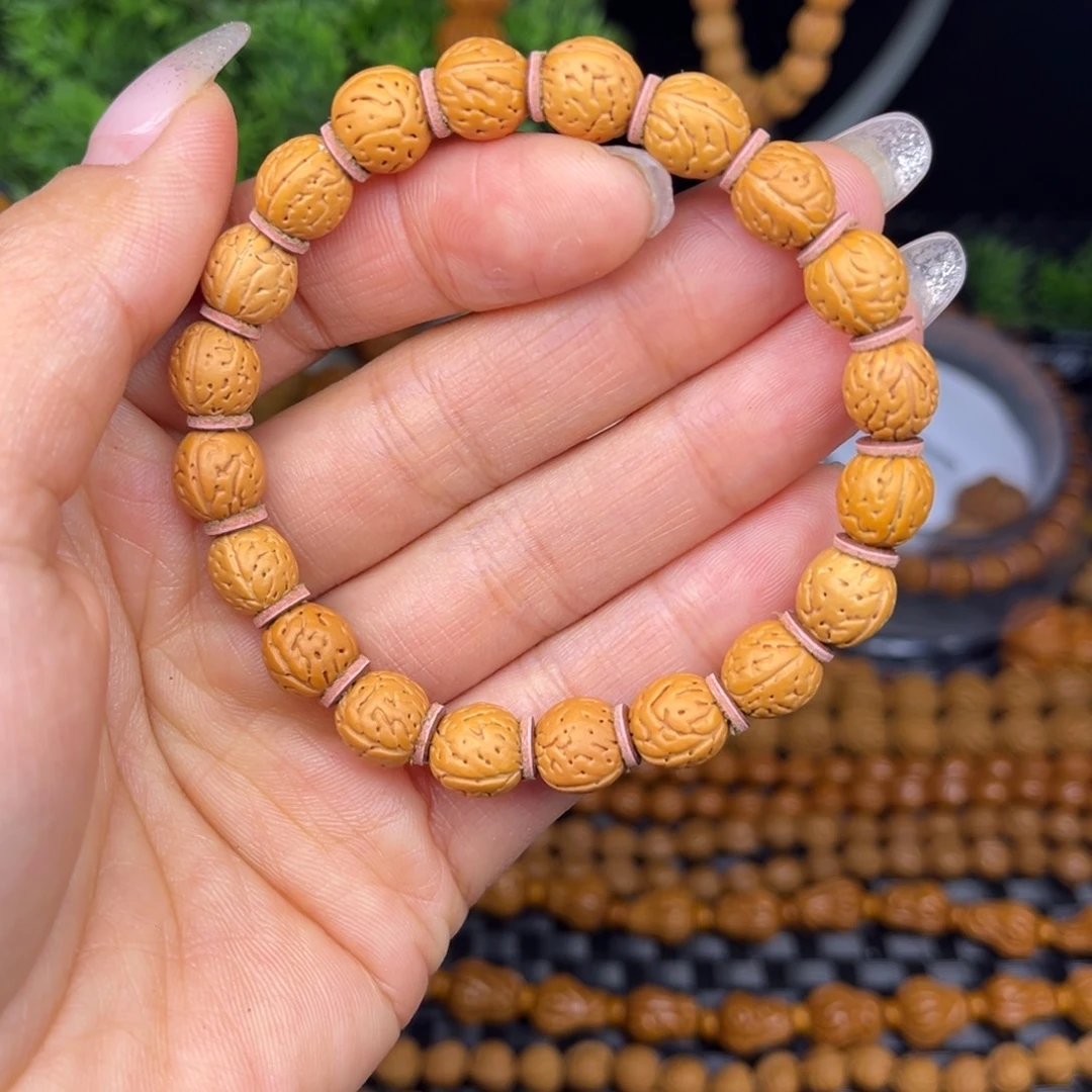 南***3文玩核桃手串小脑纹单圈
