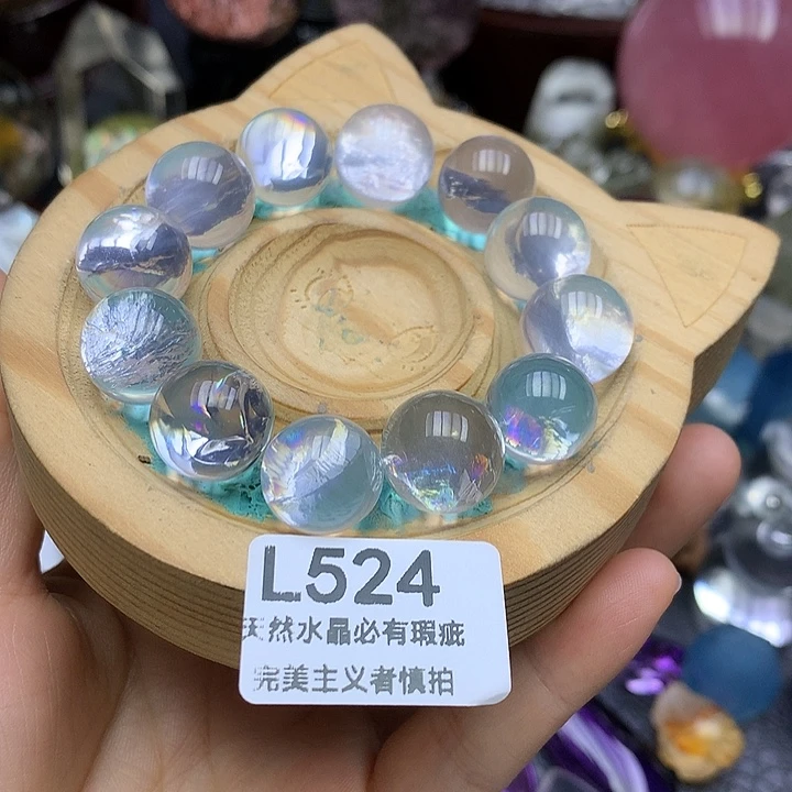 l***y水晶珠宝半成品未镶嵌定制粉阿塞手串
