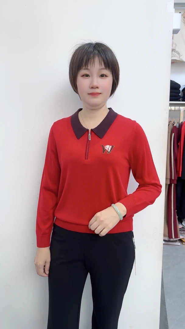 【衣联服饰】精品妈妈款莱赛尔纤维长袖天丝5621