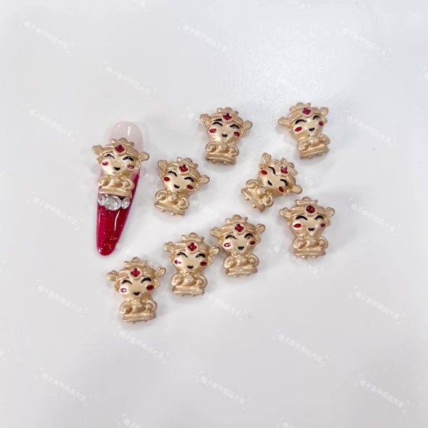 橘子美甲用品大全#新年款式财神合金