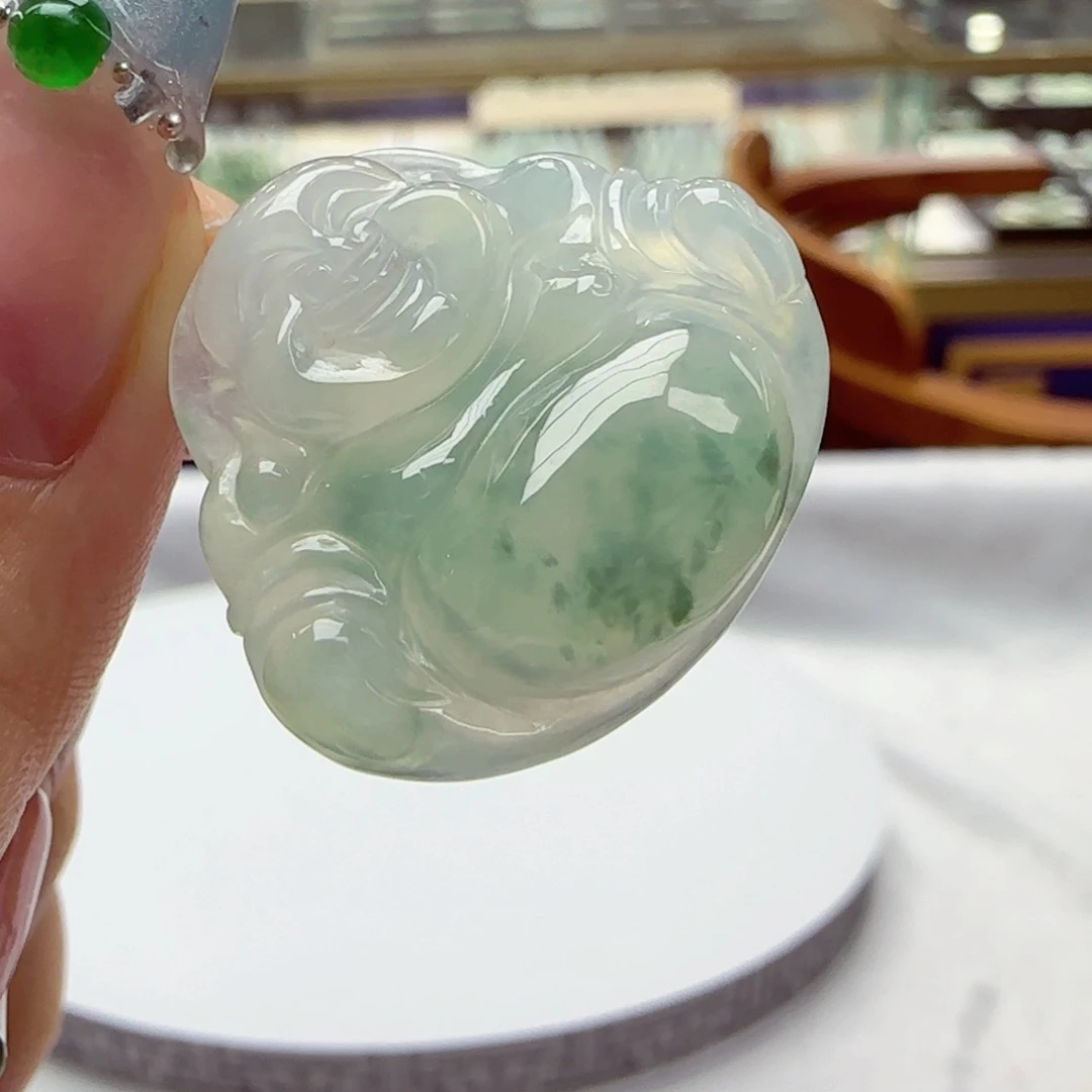 翡翠未镶嵌颈饰P F358