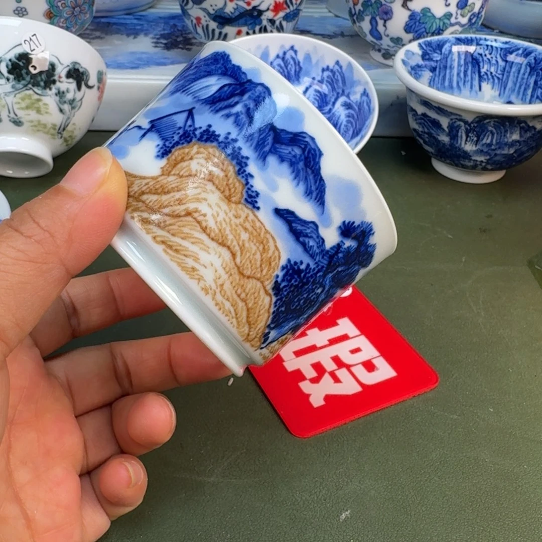 陶景德镇纯手绘茶具圆圆214