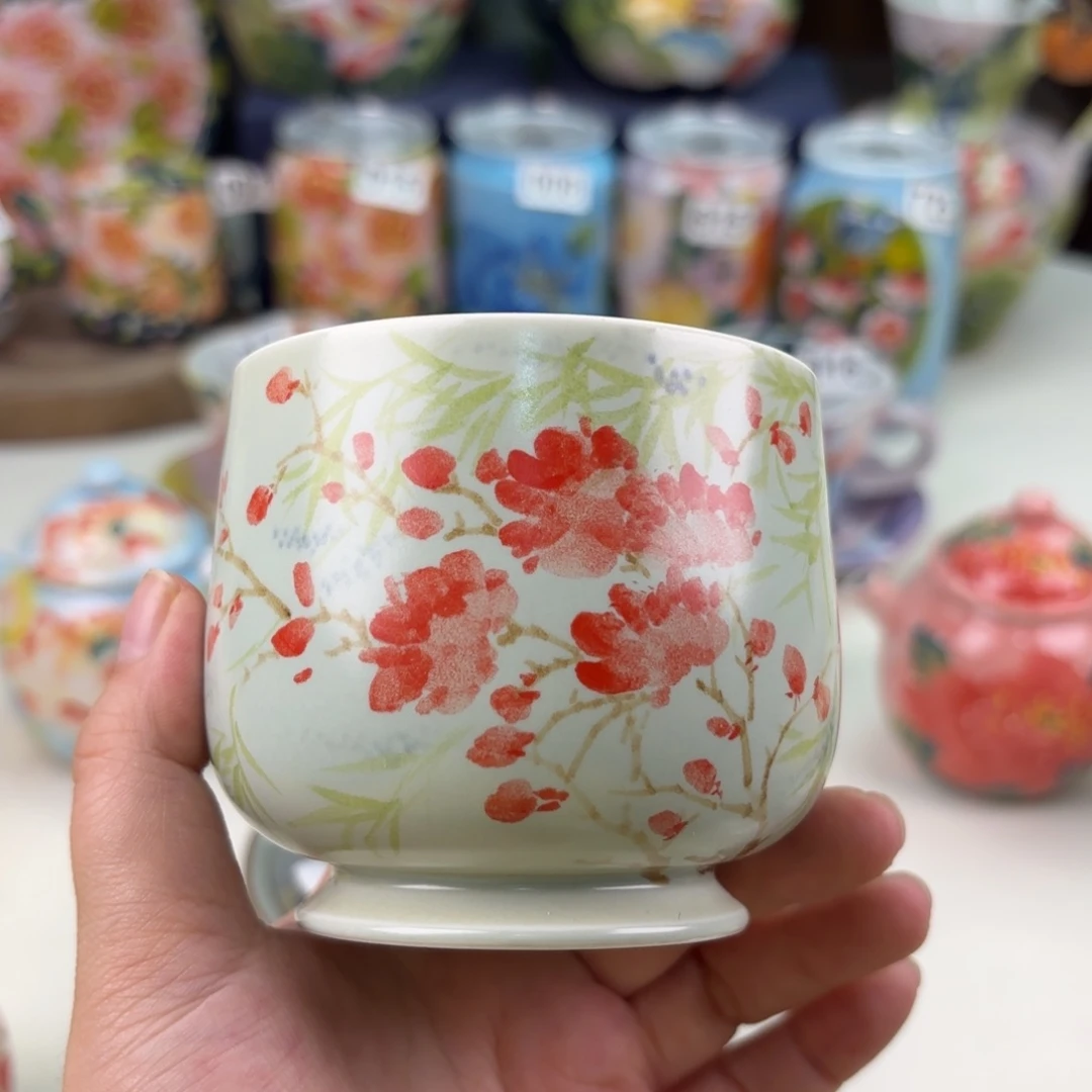 景德镇手绘高温釉下彩陶瓷茶具
