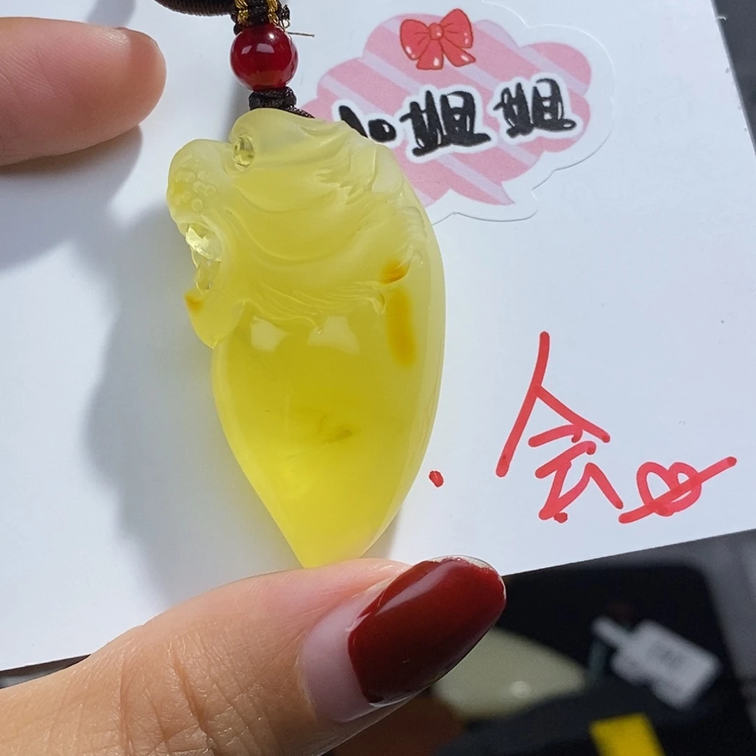 定制琥珀未镶嵌蜜蜡吊坠