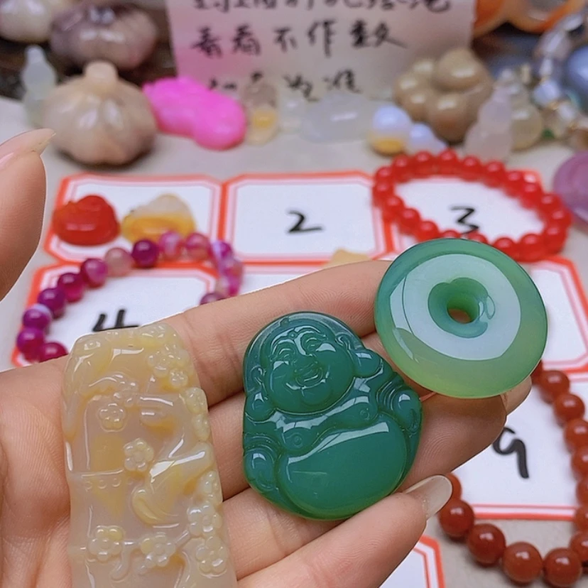 【闪购商品】未镶嵌玛瑙/玉髓珠宝半成品古****！