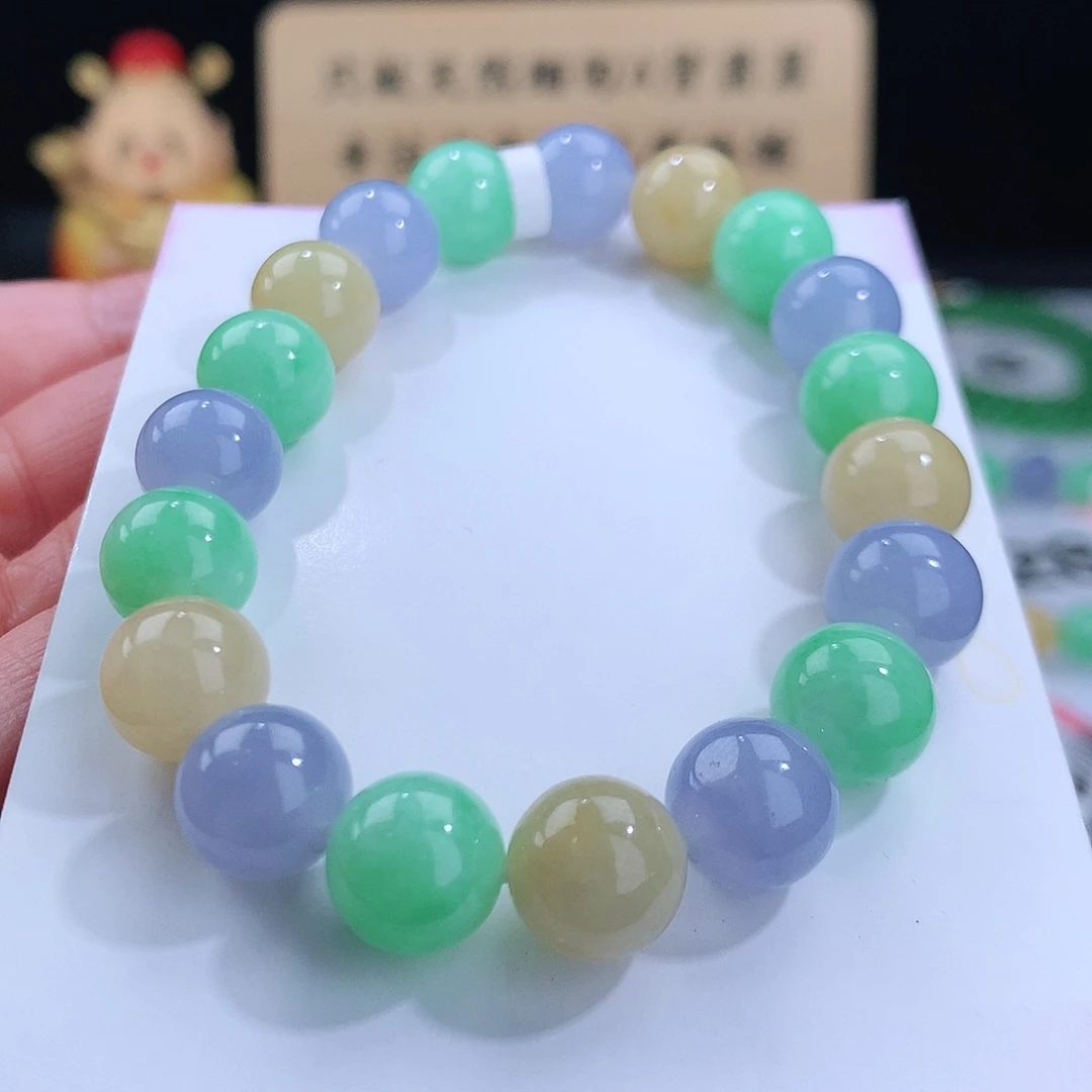 翡翠手链未镶嵌卡10mm