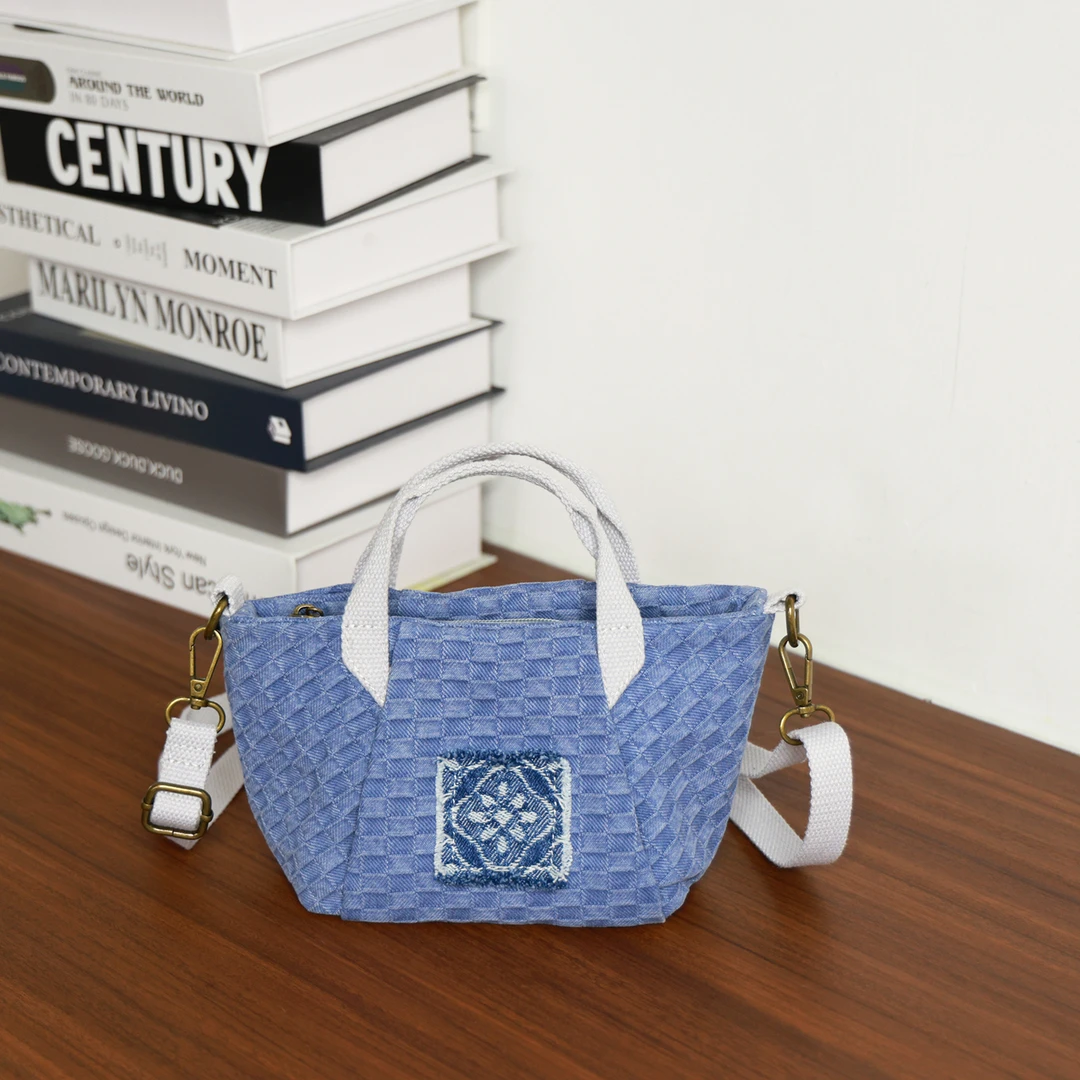 MILIAN/米丽安2025新款原创民族风手提菜篮子包女休闲通勤斜挎包