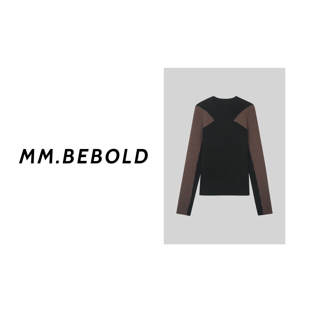 【妙姐精选】圆领针织毛衣ZH3009