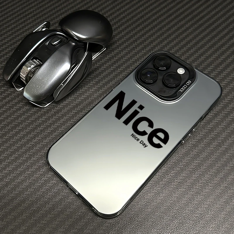Nice英文iphone16手机壳苹果15/14磨砂13promax创意12高级11适用