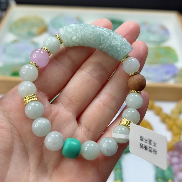 未镶嵌手链翡翠手串