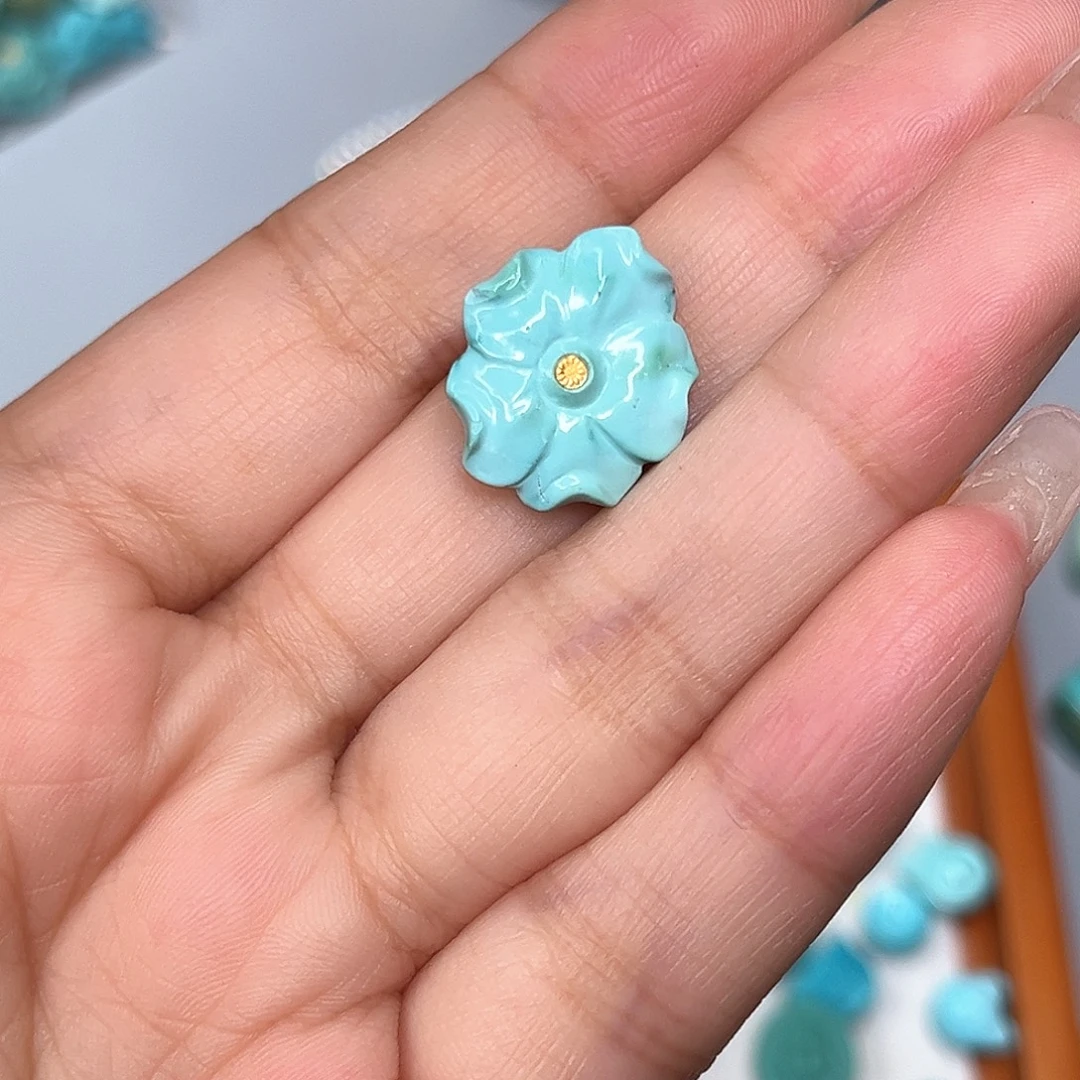 未镶嵌绿松石珠宝半成品