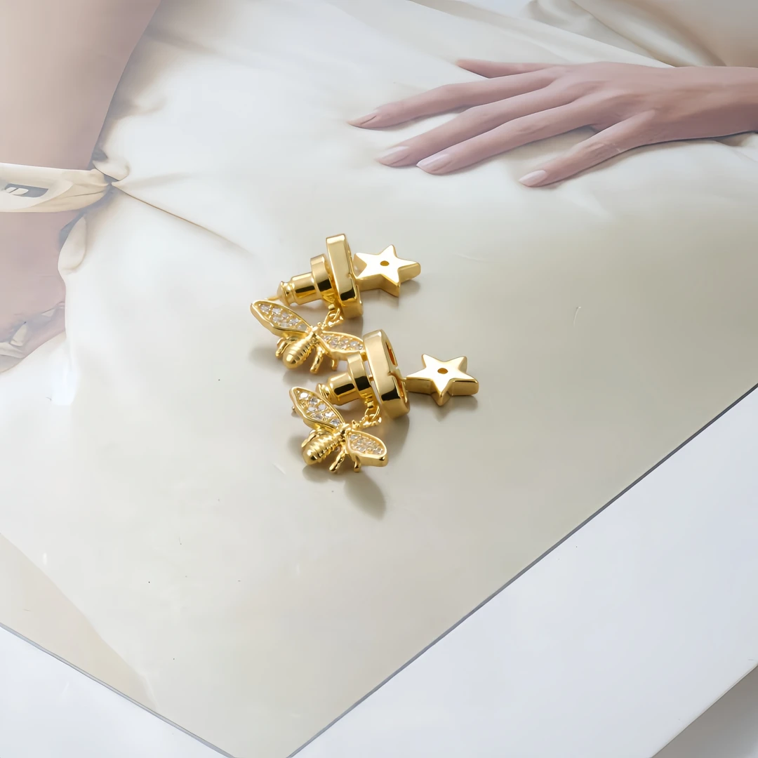 铜合金锆石耳饰 耳环2591