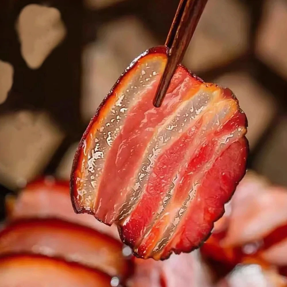 【五花腊肉】湖北恩施柴火烟熏五花腊肉 不沾水可退