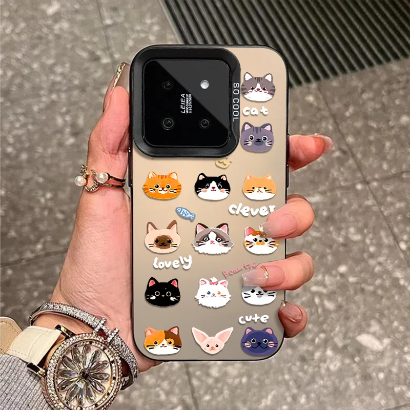 小猫家族适用于小米17手机壳17pro外壳15新款14彩银13防摔保护套