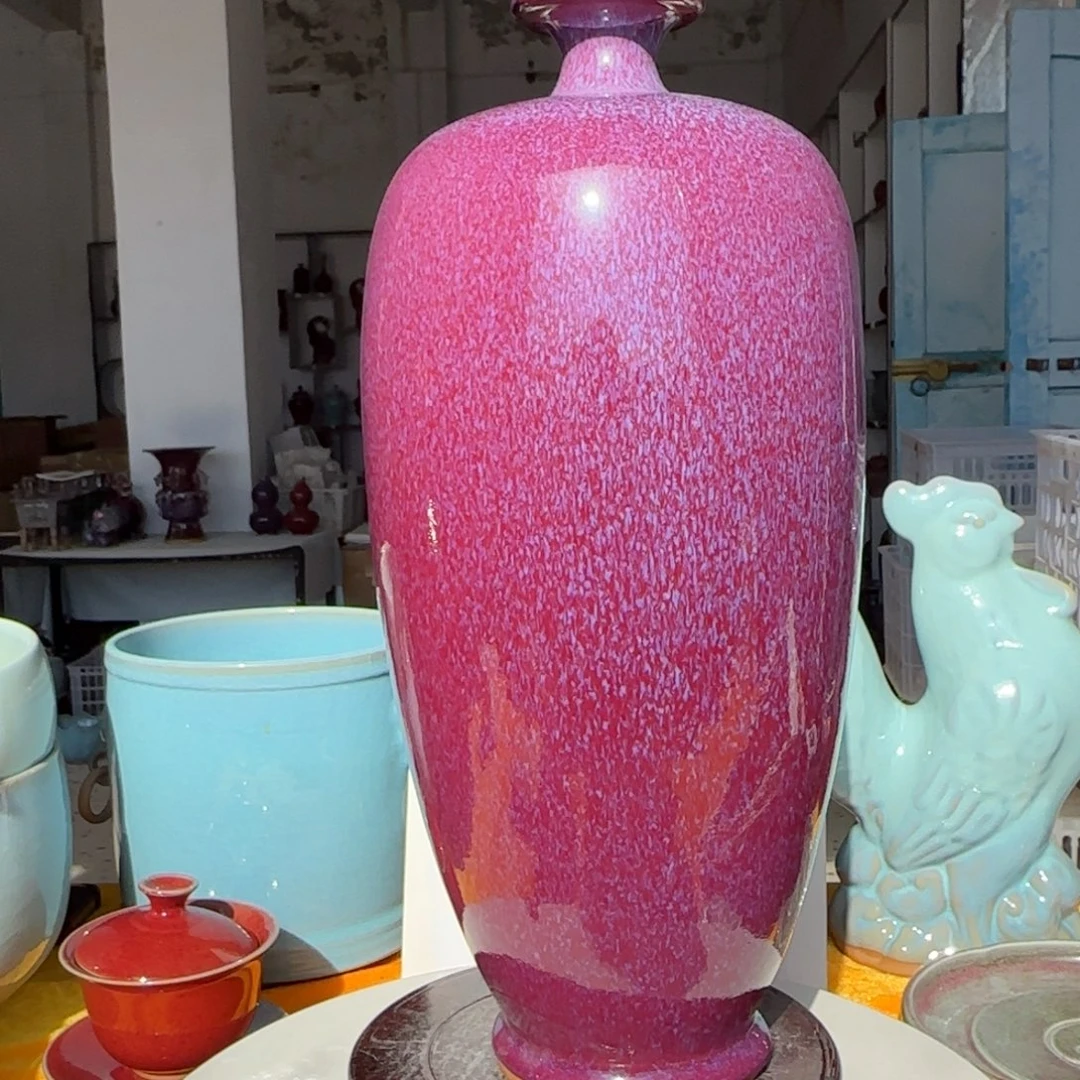 海***高摆件瓷郑家钧窑摆件