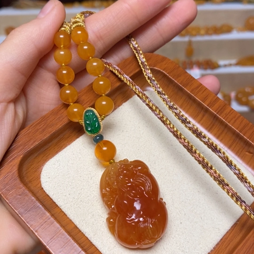 【闪购商品】未镶嵌颈饰蜜蜡项链
