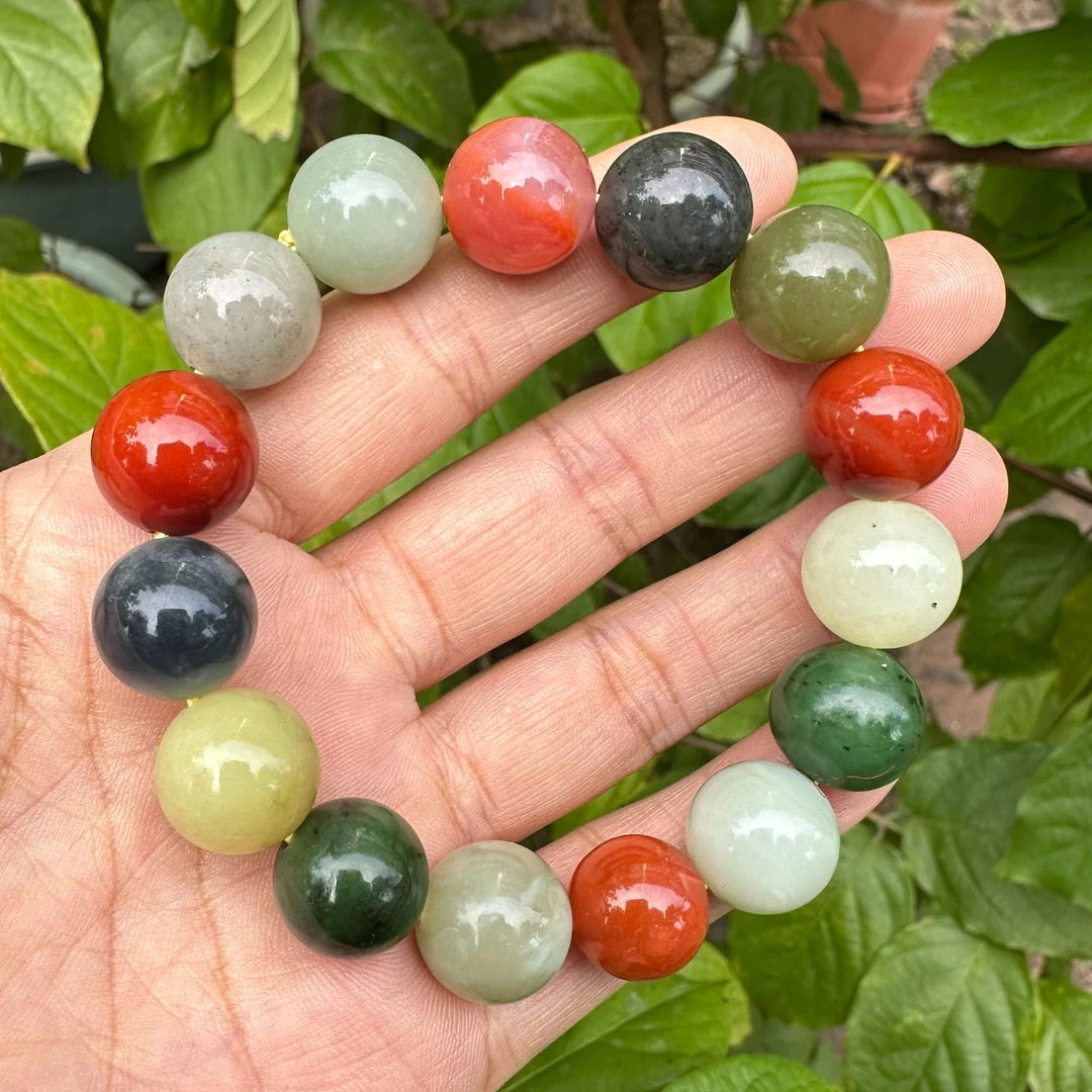 和田玉多宝手串卡14(多样性发其一)