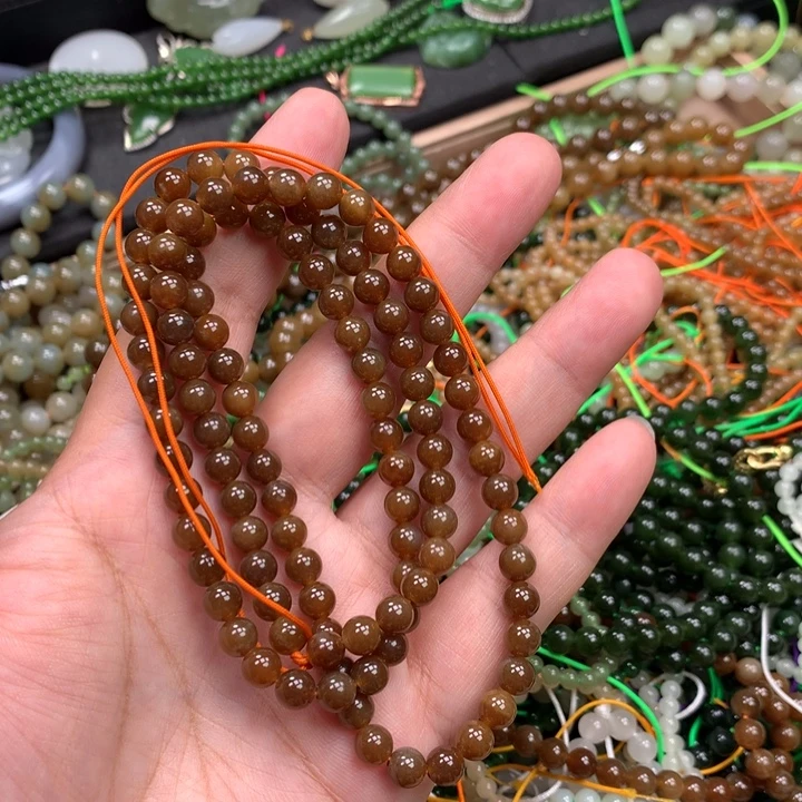 和田玉未镶嵌手链71