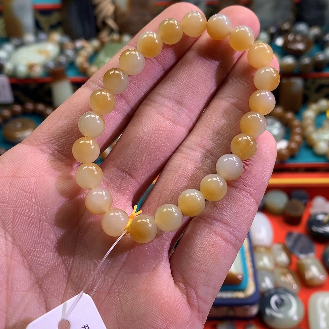 和田玉（糖玉）未镶嵌手链