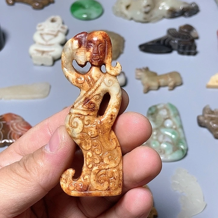 和田玉未镶嵌颈饰53