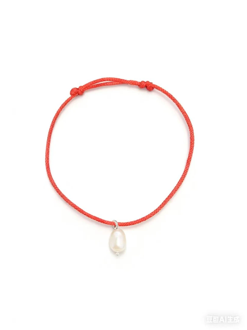 天然淡水珍珠手绳 手工编制